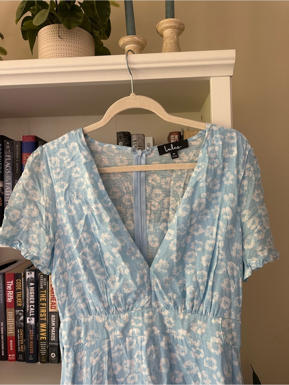 Lulus Garden Explorer Light Blue Floral Print Mini Dress - Picture 4 of 6